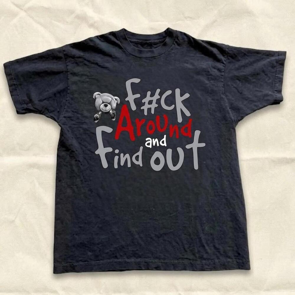 Black & Red F Around And Find Out Graphic Tee
